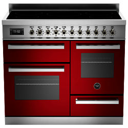 Bertazzoni Professional Series 100cm Electric Induction XG Range Cooker Red